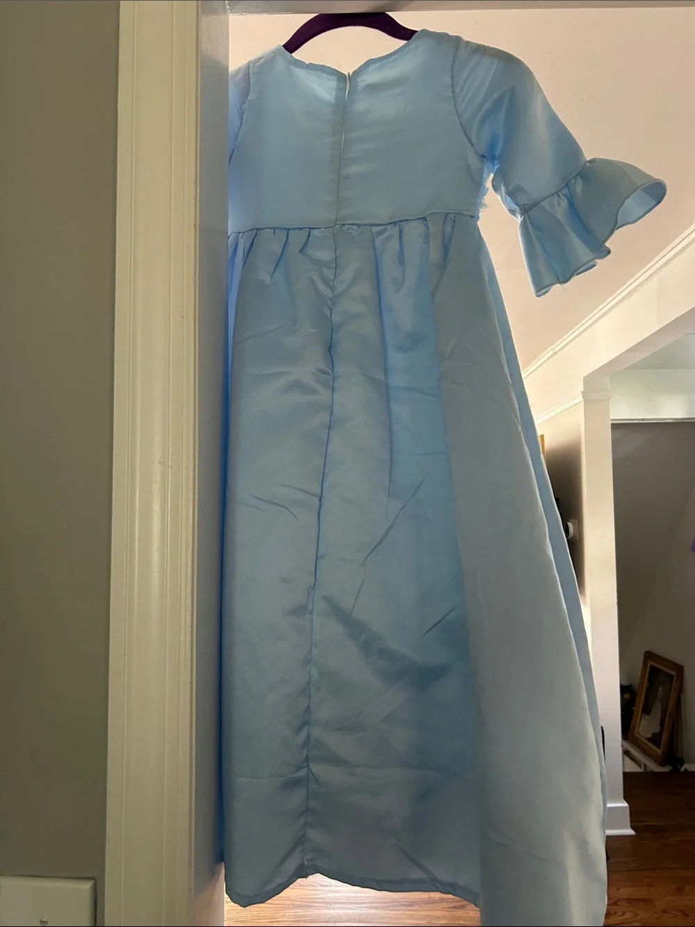 Light Blue Princess Dresses (2) with Pastel Rainbow Cape - Kids Costume